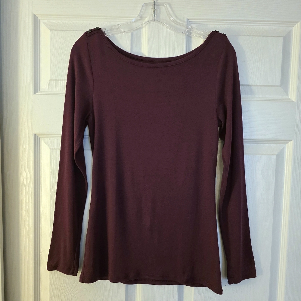 Purple Long Sleeve Top